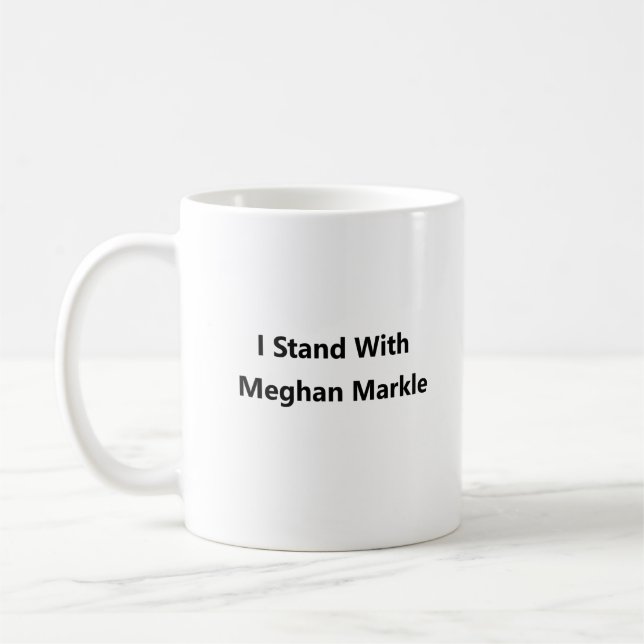 Jag står med Meghan Markle Kaffemugg (Vänster)