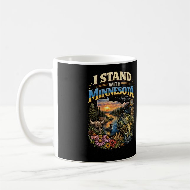 Jag Står Med Minnesota Kaffemugg (Vänster)
