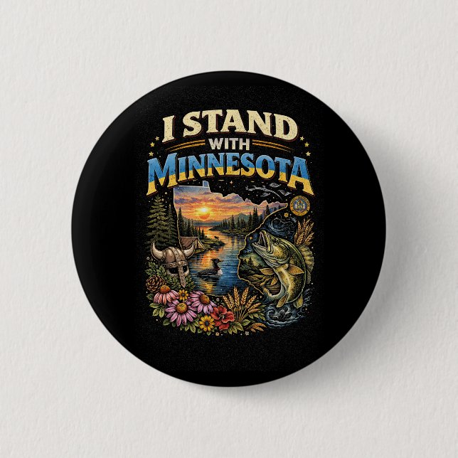 Jag Står Med Minnesota Knapp (Framsida)