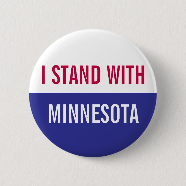 Jag står med Minnesota-protesten Knapp (Framsida)