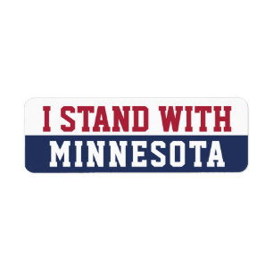 Jag Står Med Minnesota Returadress Etikett