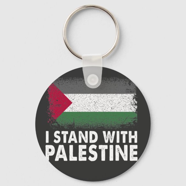 Jag står med Palestinas fria Palestina Nyckelring (Framsida)
