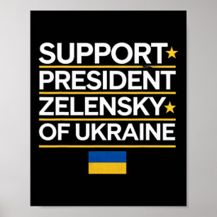 Jag Står Med President Zelensky - Jag Står Med Ukr Poster