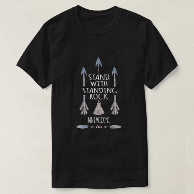 Jag står med Stående Sten NO DAPL Classic T Shirt (Design framsida)