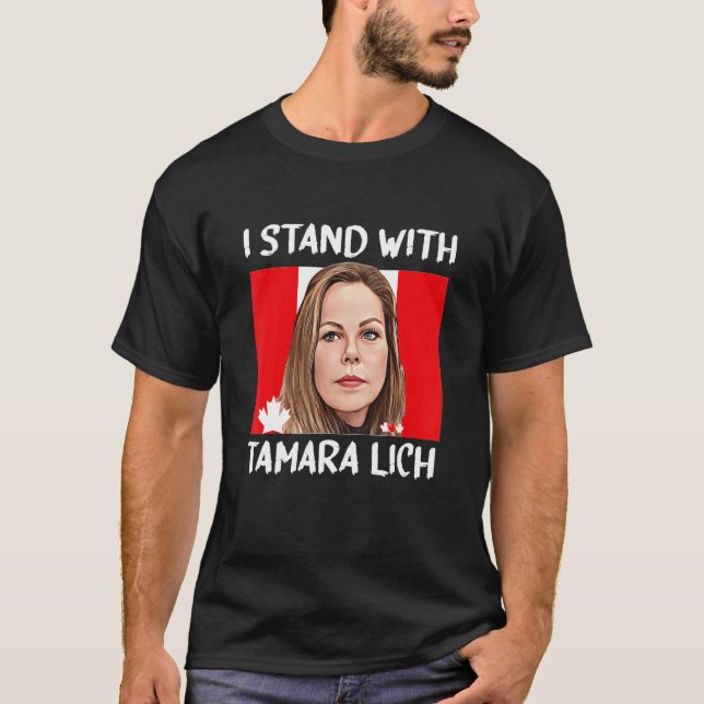 Jag Står Med Tamara Lich Canada Frihetskonvoj 202 T Shirt (Framsida)