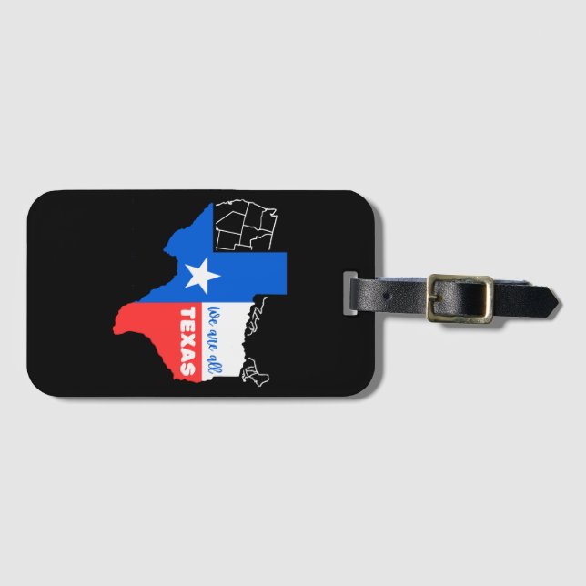 Jag står med Texas Bagagebricka (Framsida horisontal)
