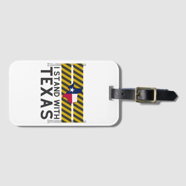 Jag står med Texas Bagagebricka (Framsida horisontal)