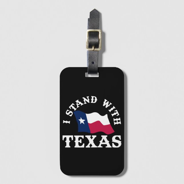Jag Står Med Texas Bagagebricka (Framsida vertikal)