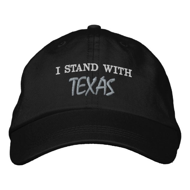 Jag står med Texas Embroided Hat Broderad Keps (Framsida)