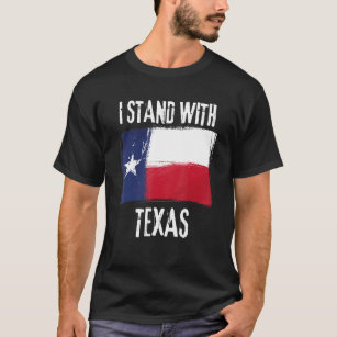 Jag står med Texas Flagga i Texas. T Shirt