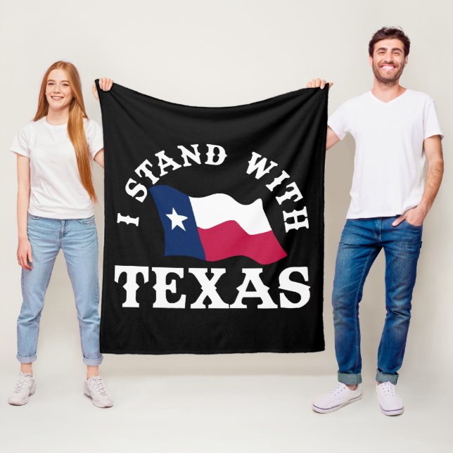 Jag Står Med Texas Fleecefilt (På plats)