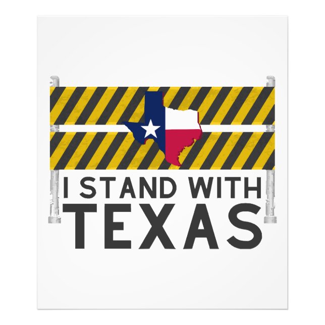 Jag Står Med Texas Fototryck (Framsidan)