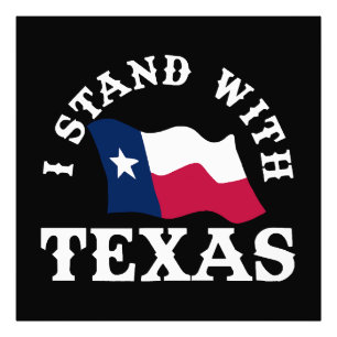 Jag Står Med Texas Fototryck