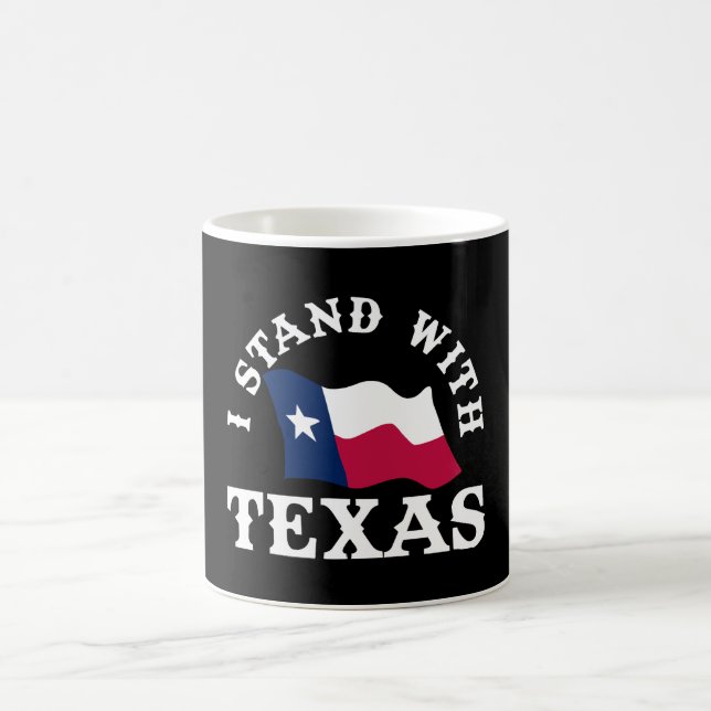 Jag Står Med Texas Kaffemugg (Center)