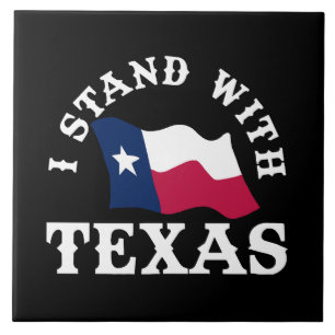 Jag Står Med Texas Kakelplatta
