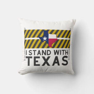 Jag står med Texas Kudde