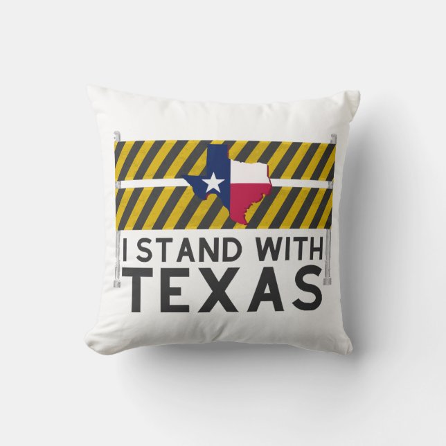 Jag står med Texas Kudde (Framsida)