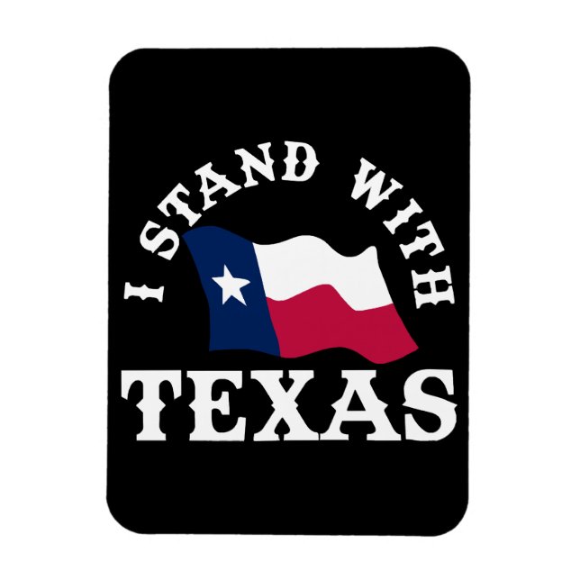Jag Står Med Texas Magnet (Vertikal)