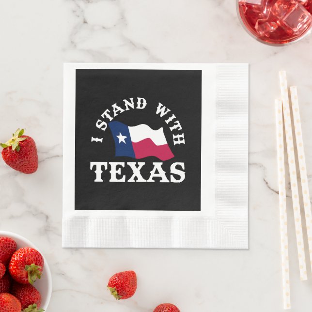 Jag Står Med Texas Pappersservett (Insitu)