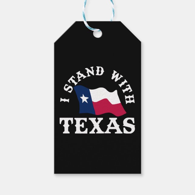 Jag Står Med Texas Presentetikett (Framsidan)