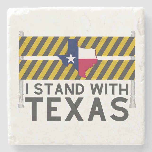 Jag står med Texas Stenunderlägg (Framsidan)