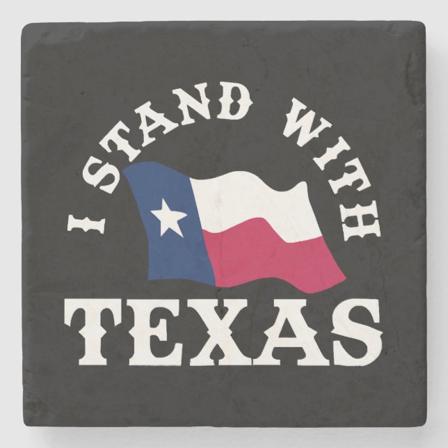 Jag Står Med Texas Stenunderlägg (Framsidan)