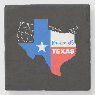Jag står med Texas Stenunderlägg