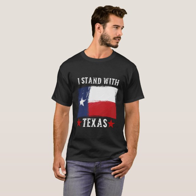 Jag står med Texas T Shirt (Hel framsida)