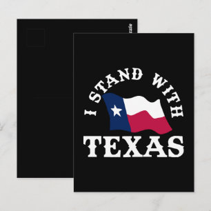 Jag Står Med Texas Vykort
