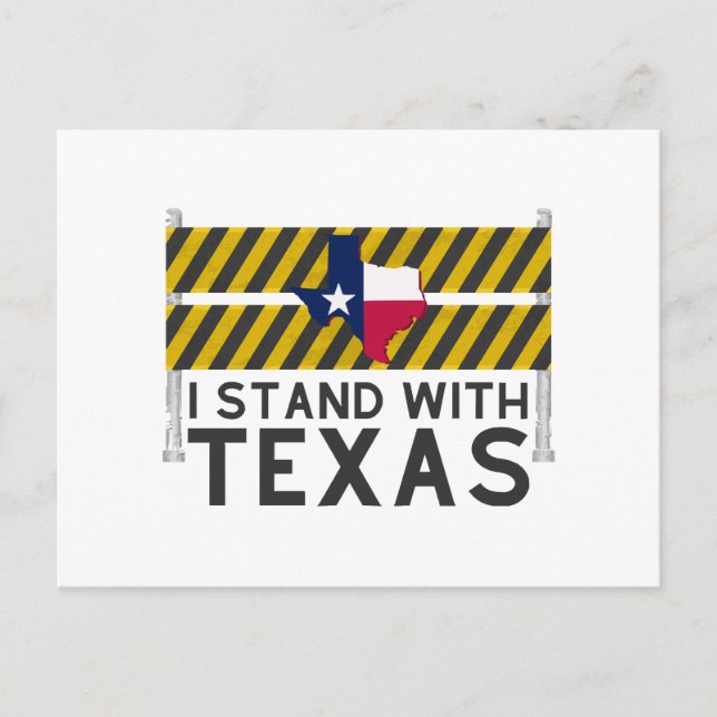 Jag står med Texas Vykort (Framsida)