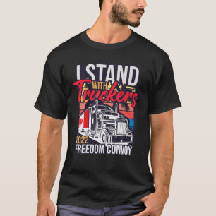 Jag står med "Truckers Freedom Convoy 2022 für Fin T Shirt