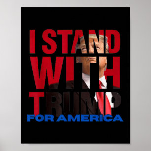 Jag står med trumman poster