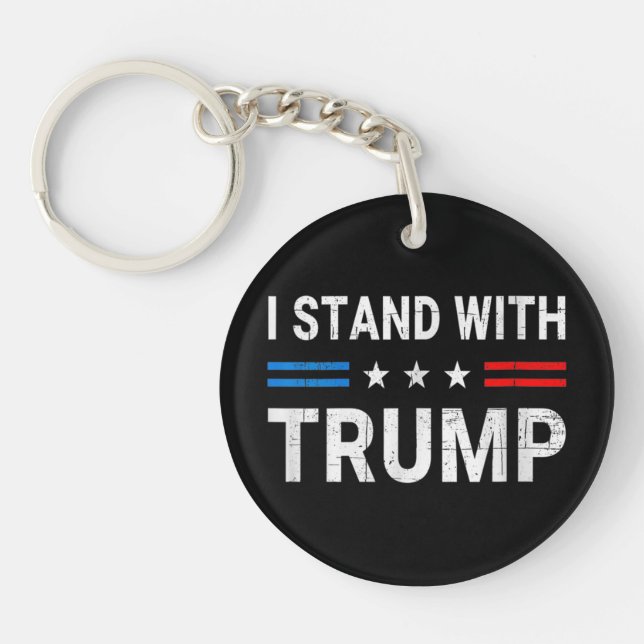 Jag står med Trump American Flagga (Framsidan)