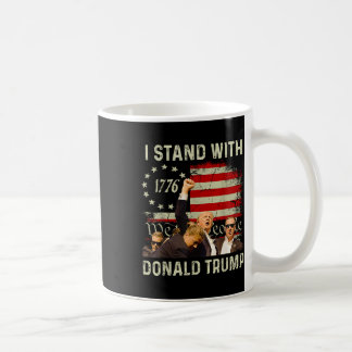 Jag står med Trump Funny Trump 2024 Kaffemugg