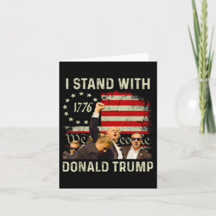 Jag står med Trump Funny Trump 2024 Kort