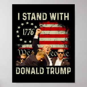 Jag står med Trump Funny Trump 2024 Poster