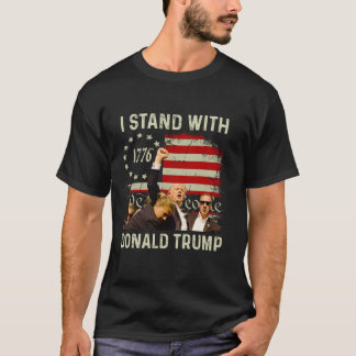 Jag står med Trump Funny Trump 2024 T Shirt