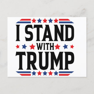 Jag står med Trump Kampanj vykort