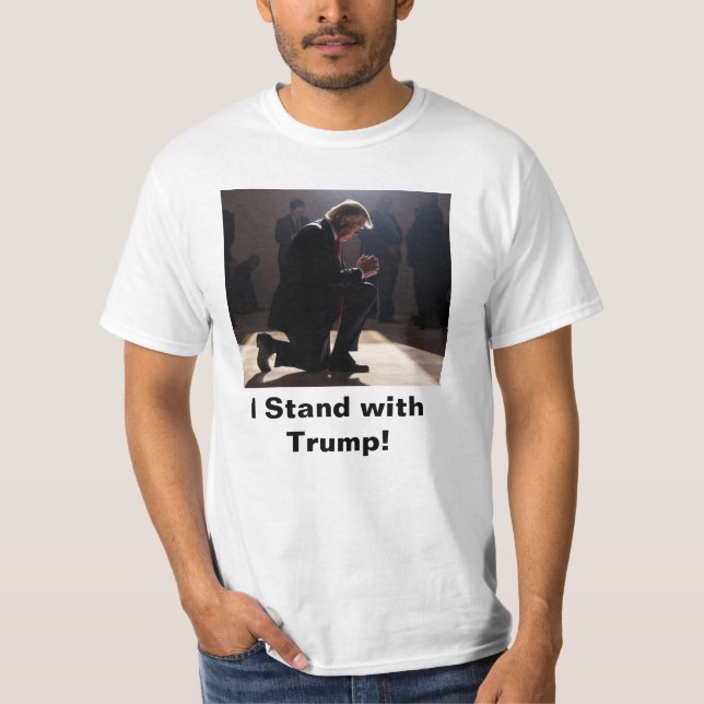 Jag står med Trump! T Shirt (Framsida)