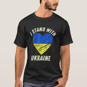 Jag står med U Kraine Women Manar Kids Ukrainska F T Shirt