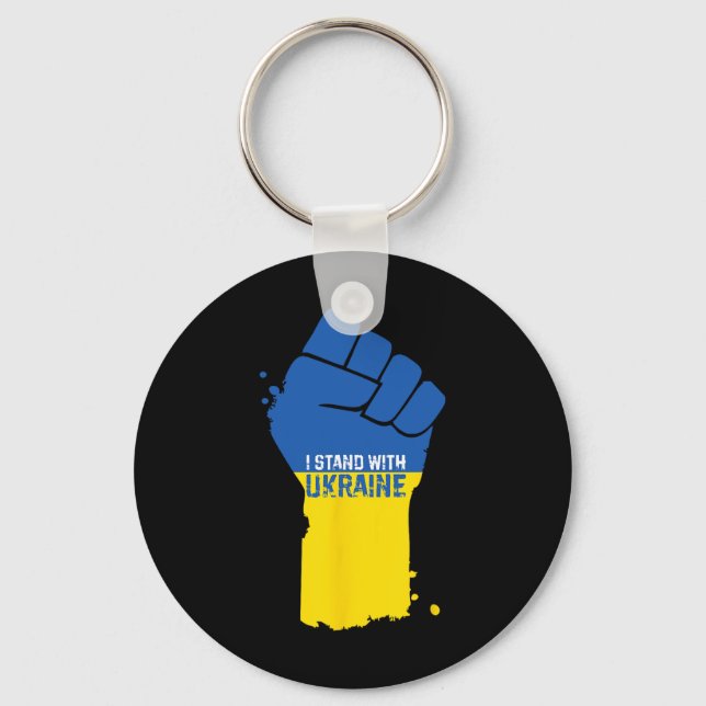 Jag Står Med Ukraina 11  Nyckelring (Framsida)