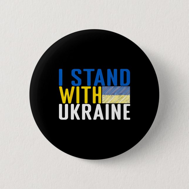 Jag Står Med Ukraina 15  Knapp (Framsida)