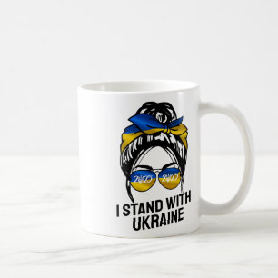 Jag Står Med Ukraina 2025 Tröjor Ukrainsk Flagga F Kaffemugg