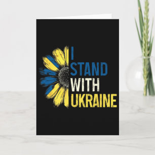 Jag Står Med Ukraina 2025 Tröjor Ukrainsk Flagga F Kort