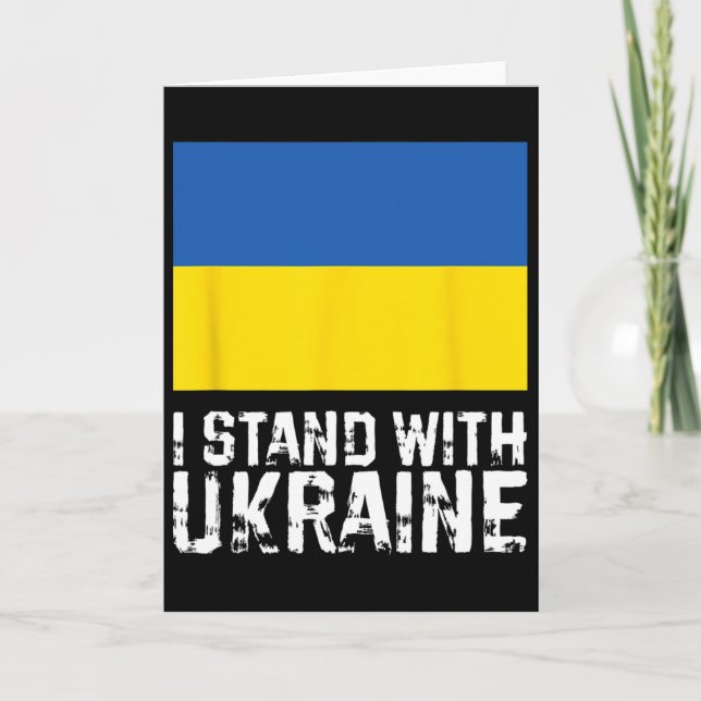 Jag Står Med Ukraina 5  Kort (Framsida)