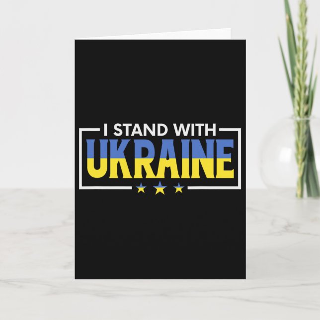 Jag står med Ukraina 8 Kort (Framsida)
