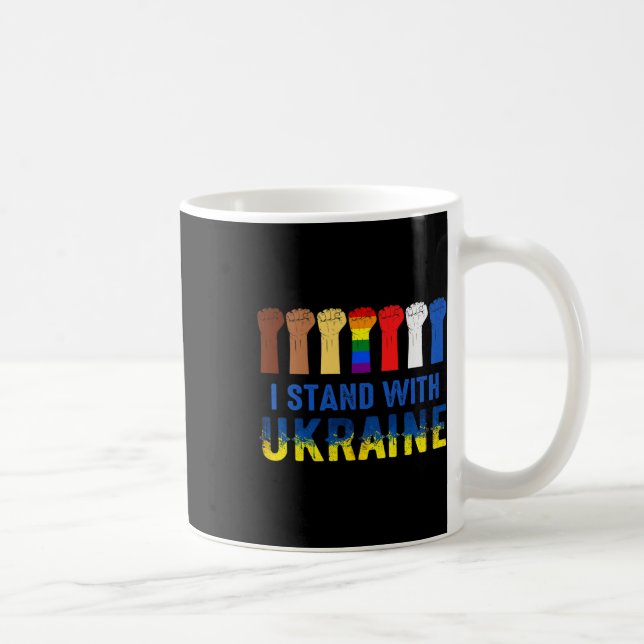 Jag Står Med Ukraina Anti Putin Stoppa Kriget  Kaffemugg (Höger)