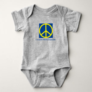 Jag står med Ukraina Baby Bodydräkt T-Shirt