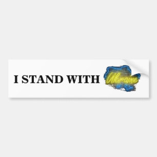 JAG STÅR MED UKRAINA BILDEKAL