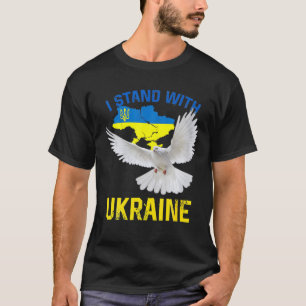 Jag står med Ukraina för fredsstöd Ukraina T Shirt